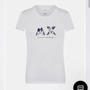 Armani Exchange white tshirt Womens size small